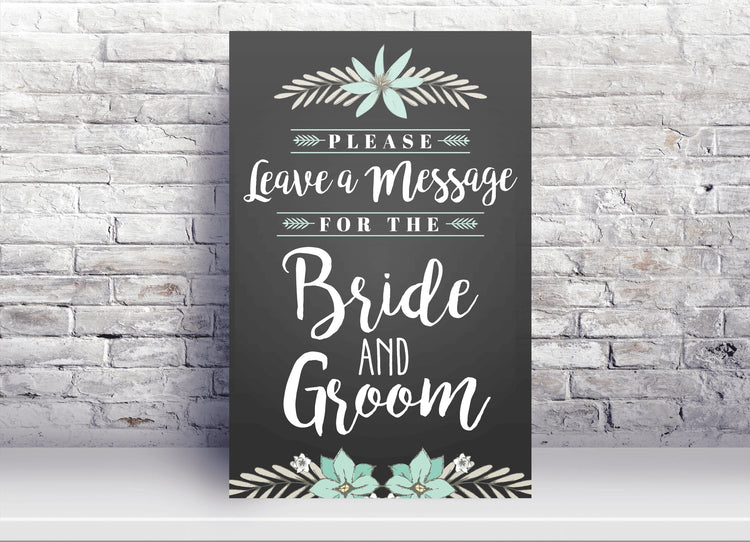 Wedding signage for Bride and Groom