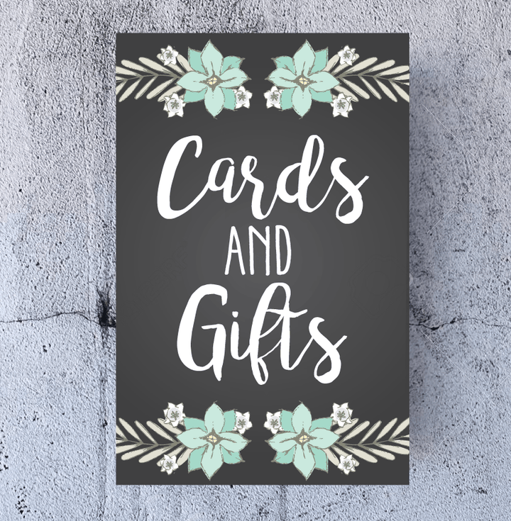 Wedding Thank You Sign – Cards &amp; Gifts - close-up of wedding sign text by King Props