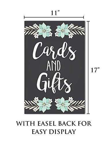 Wedding Thank You Sign with easel back