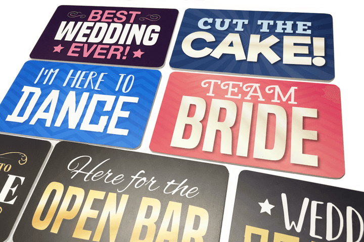 Wedding Photo Booth PVC Props – 6pc Professional - props at party event by King Props